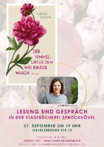 Plakat zur Lesung mit Marion Lagoda